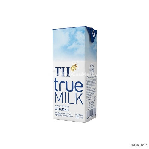 Sữa Tươi Tiệt Trùng Có Đường TH- True Milk 180Ml Sữa Tươi Tiệt Trùng Có Đường TH- True Milk 180Ml